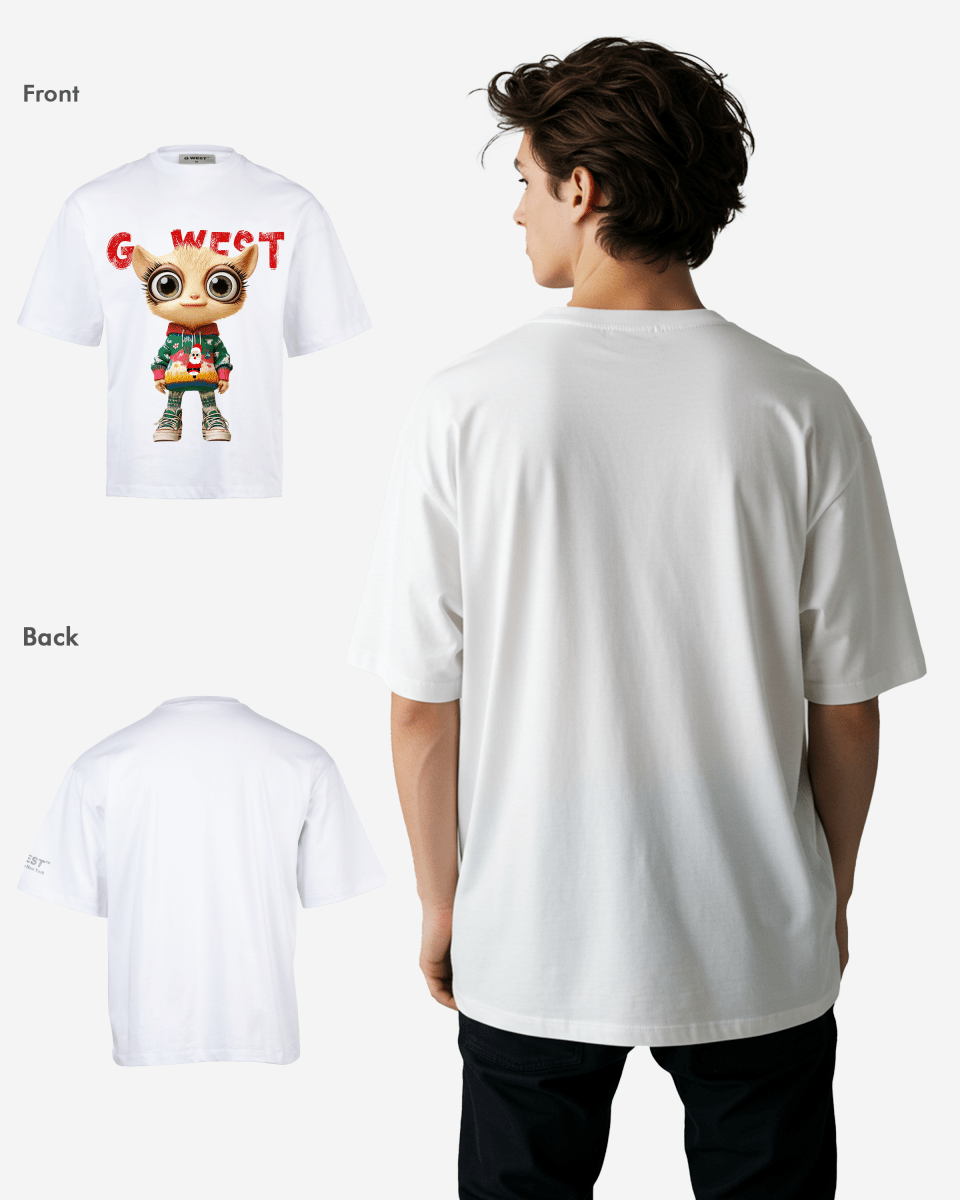 Mistletoe Mischief Oversized T-Shirt - G West
