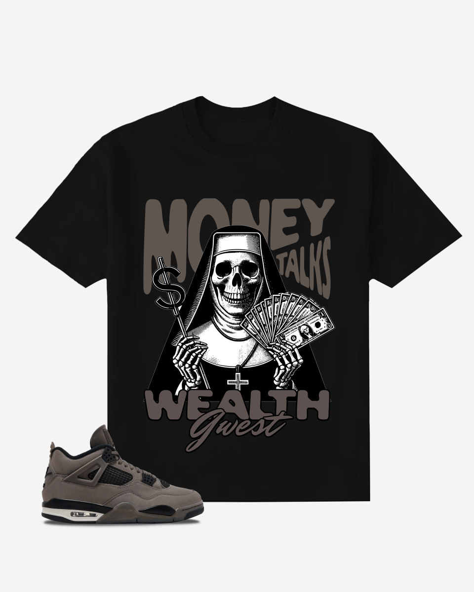 Money Talks Wealth Whisper Oversized T-Shirt - G West