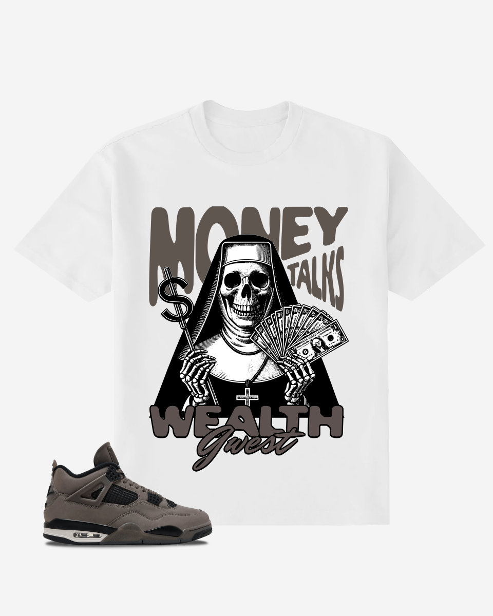 Money Talks Wealth Whisper Oversized T-Shirt - G West