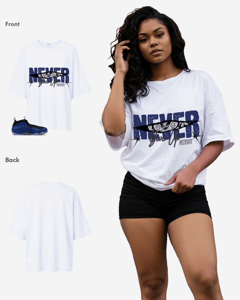 Never Give Up Oversized T-Shirt - G West