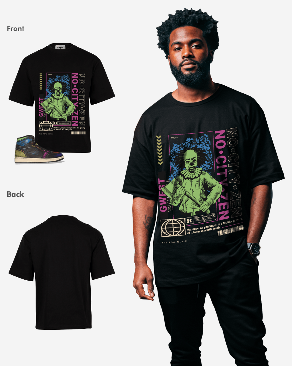 No City Zen Streetwear Oversized T-Shirt - G West