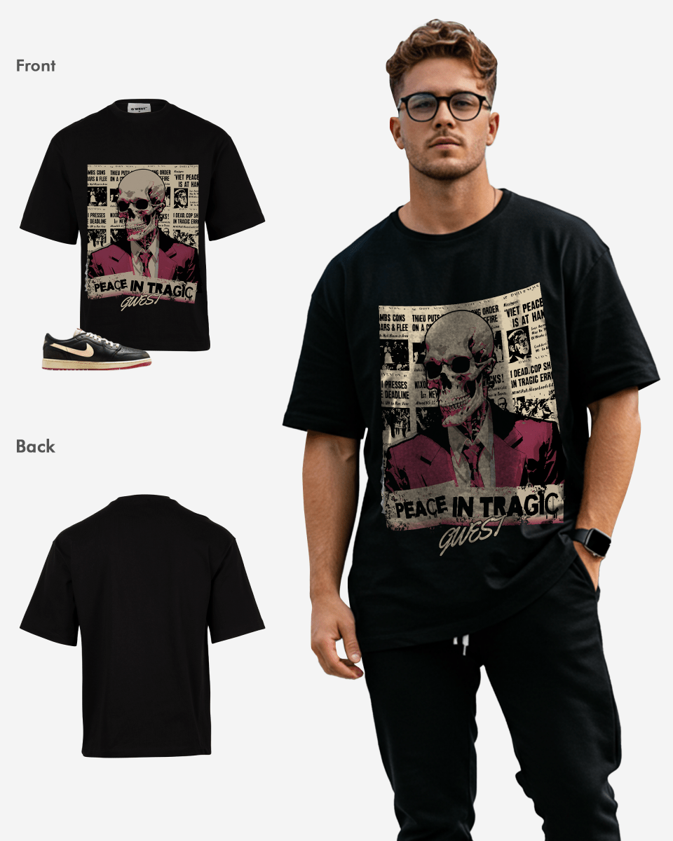 Peace In Tragic Oversized T-Shirt - G West