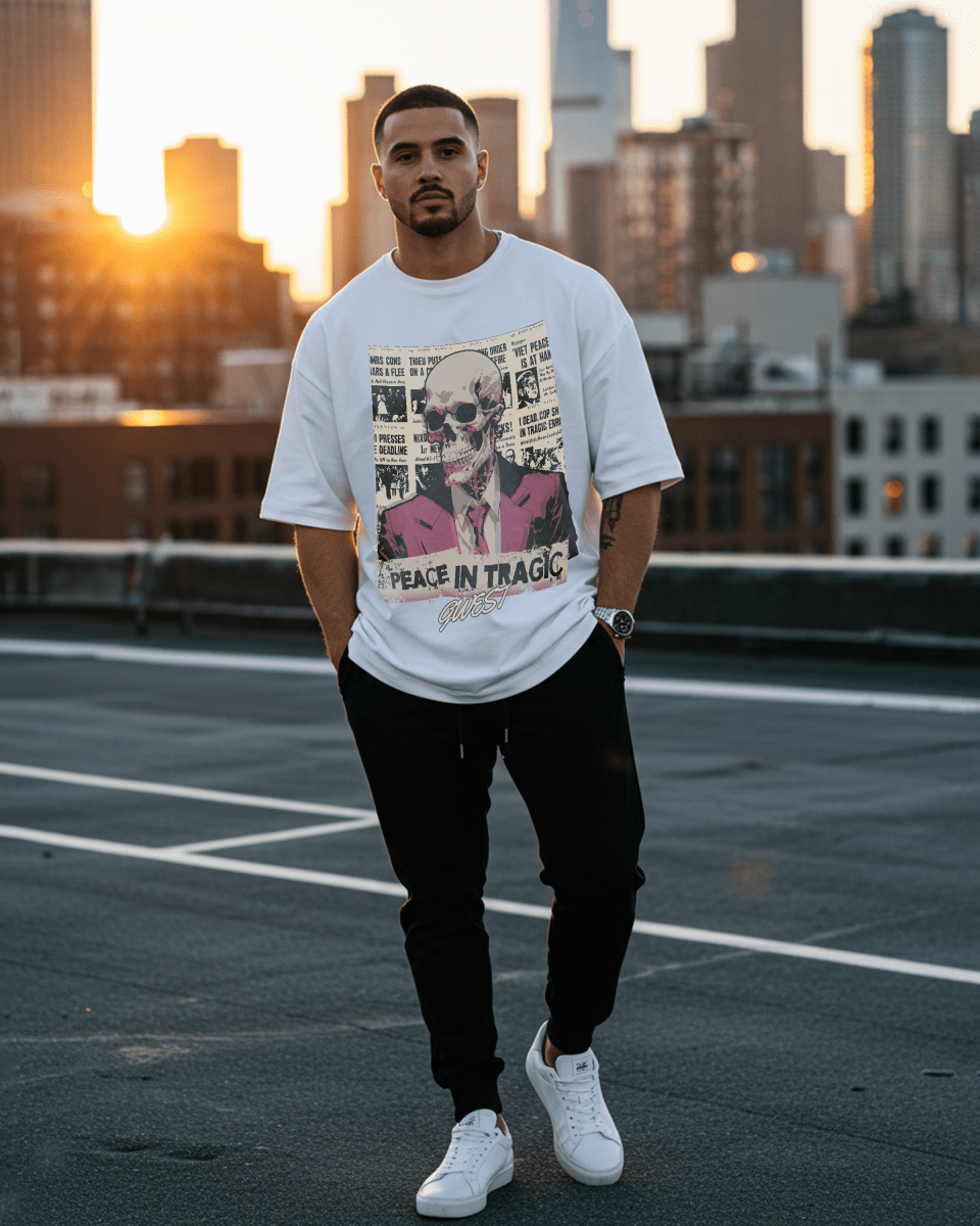 Peace In Tragic Oversized T-Shirt - G West