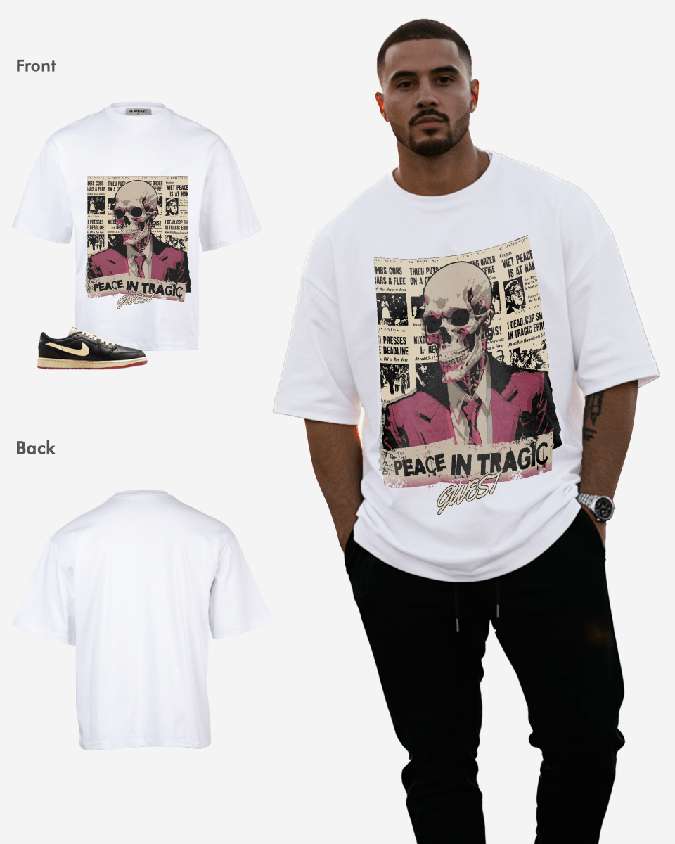 Peace In Tragic Oversized T-Shirt - G West