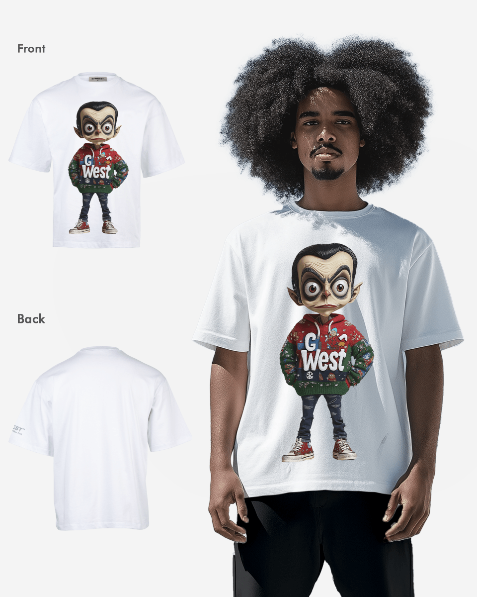 Quirky Claus Oversized T-Shirt - G West