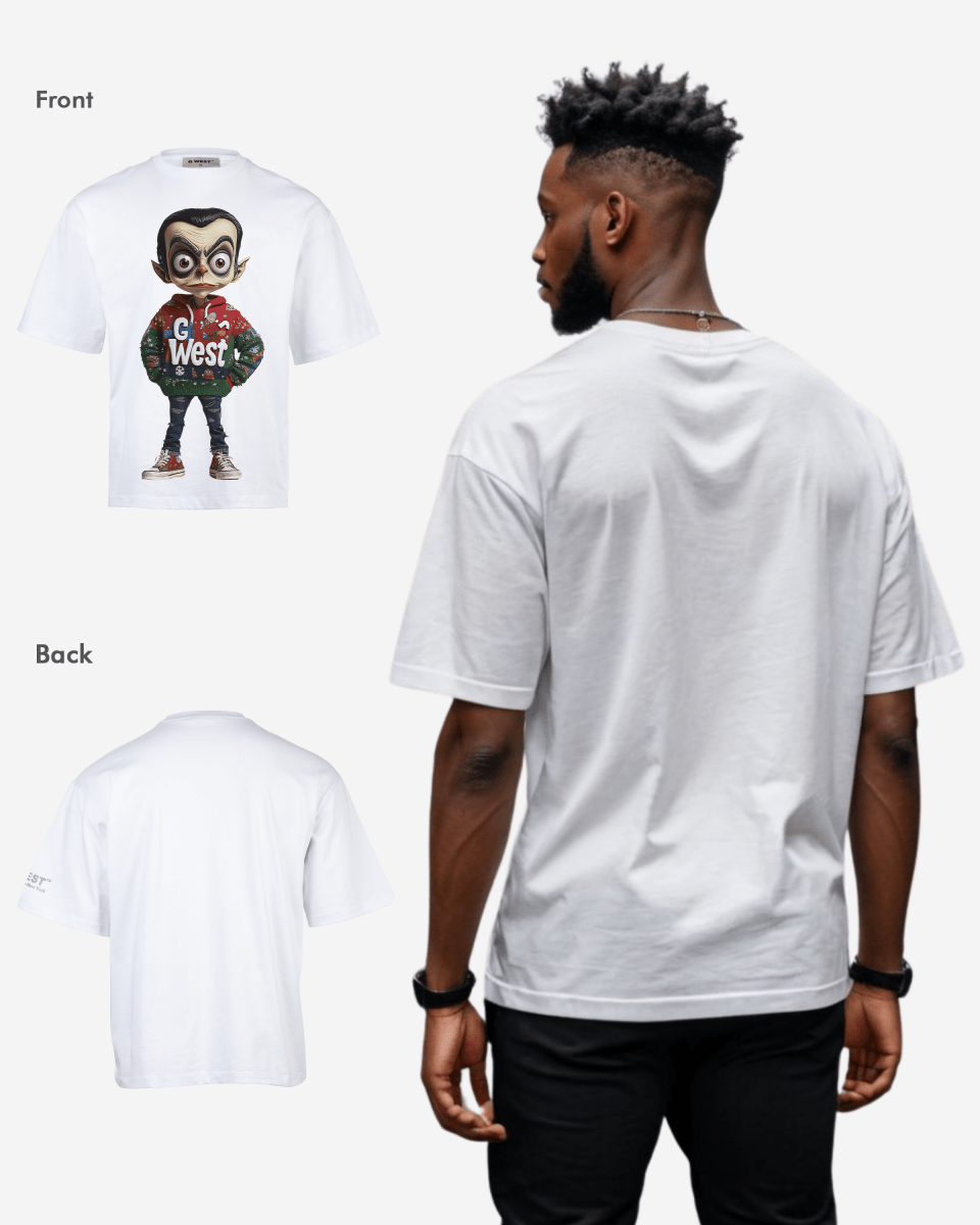 Quirky Claus Oversized T-Shirt - G West