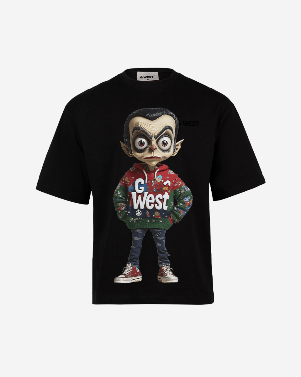 Quirky Claus Oversized T-Shirt - G West