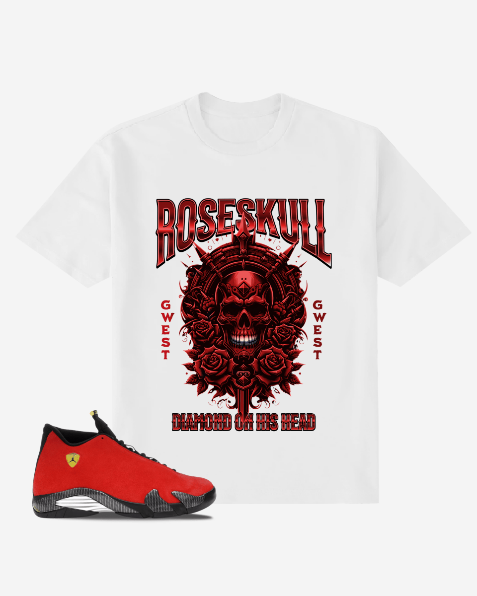 Rose - Skull Oversized T-Shirt - G West