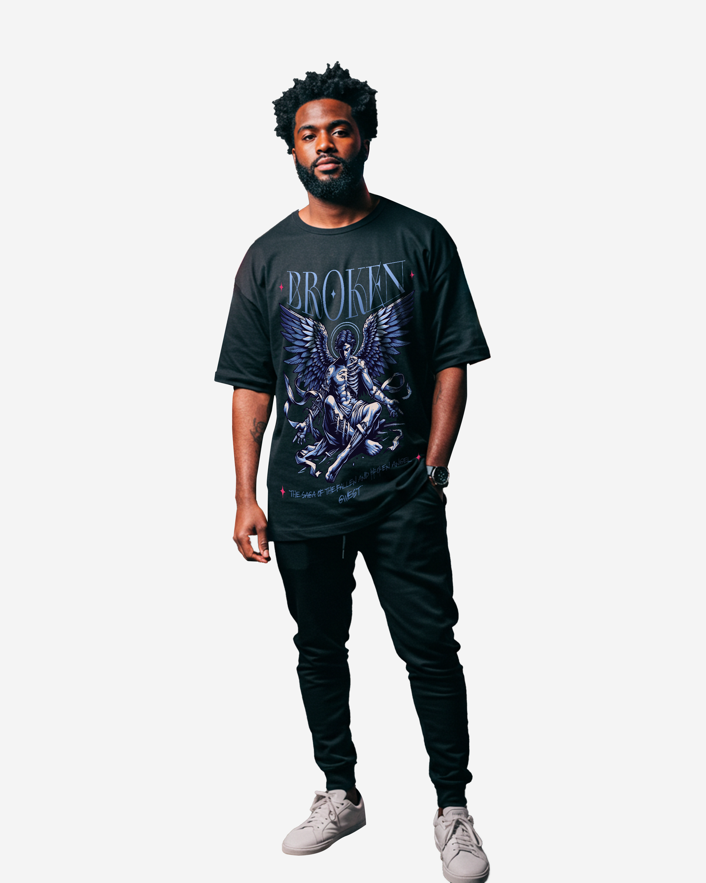 G West Broken Oversized Men's T-Shirt - G West