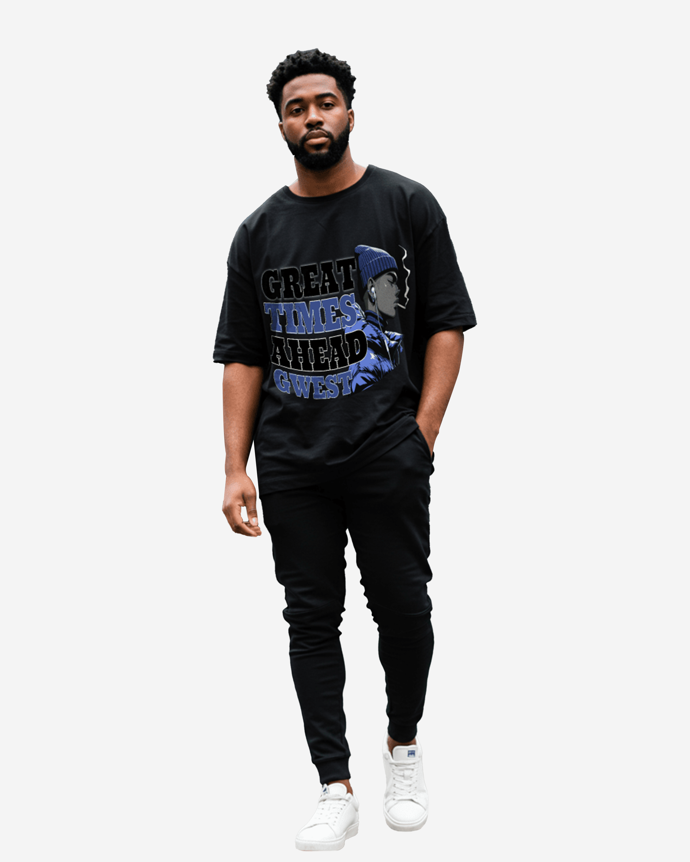 G West Great Times Ahead Oversized Men's T-Shirt - G West