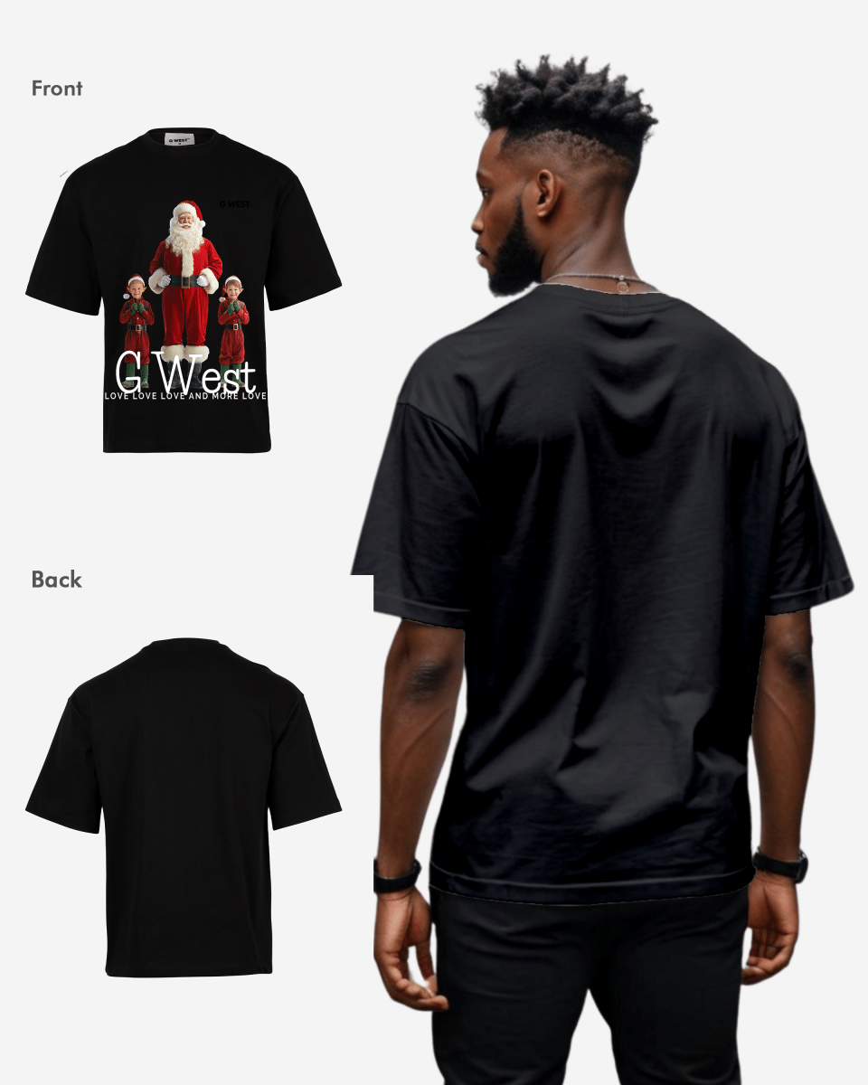 Santa & His Elves Oversized T-Shirt - G West