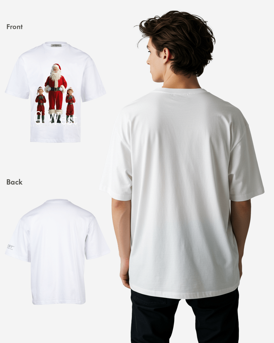Santa & His Elves Oversized T-Shirt - G West