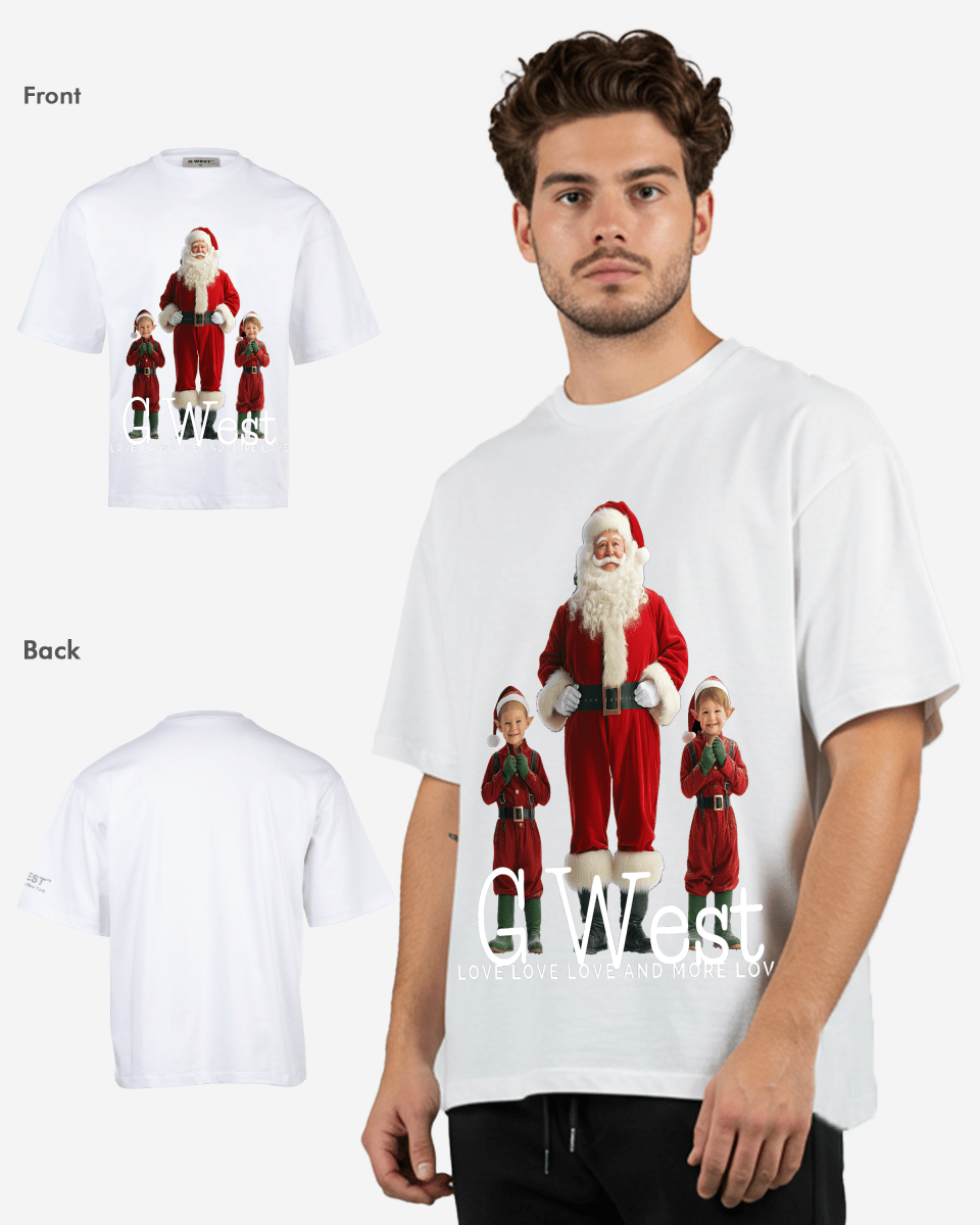 Santa & His Elves Oversized T-Shirt - G West