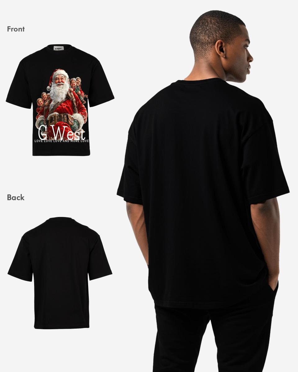 Santa's Joyride Oversized T-Shirt - G West