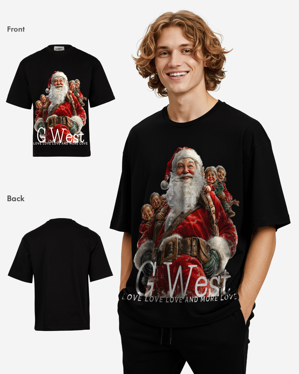 Santa's Joyride Oversized T-Shirt - G West