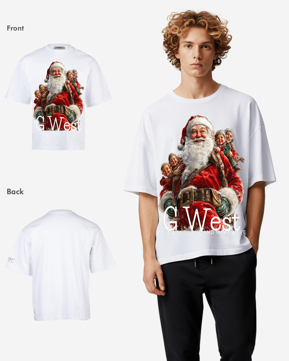 Santa's Joyride Oversized T-Shirt - G West