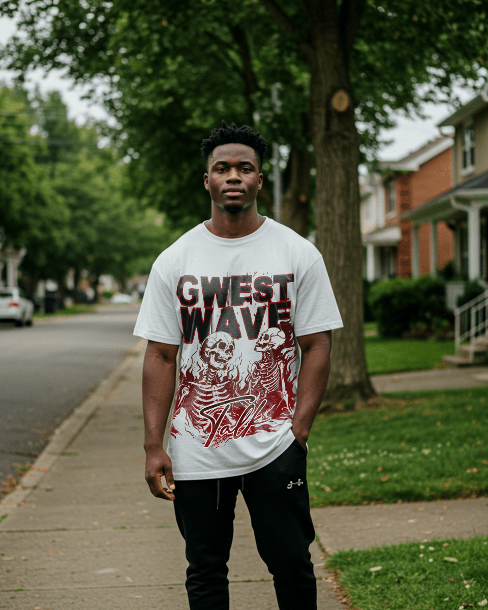 Skeletons & Secrets in the Flames Oversized T-Shirt - G West