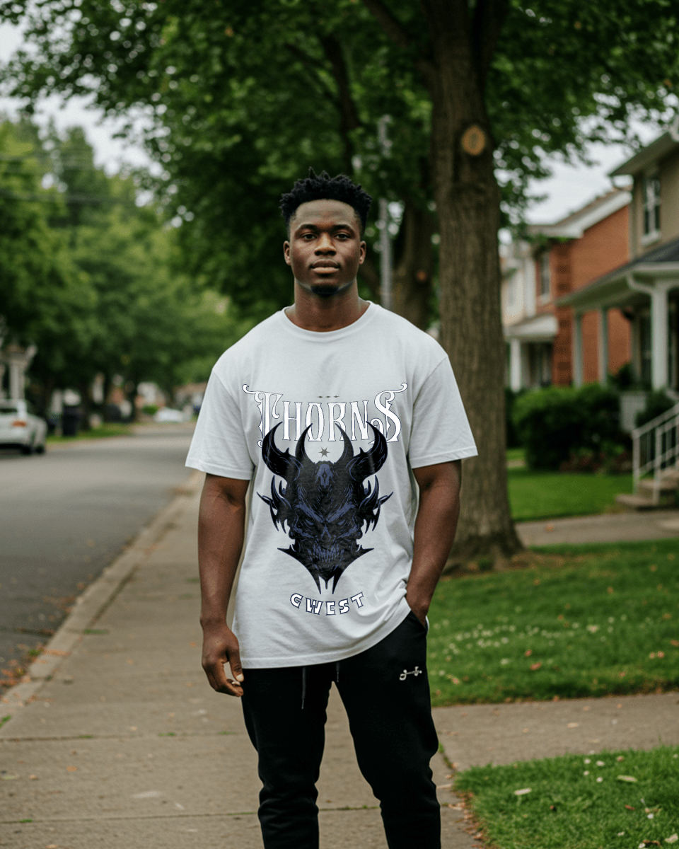 Skull and Thorns Oversized T-Shirt - G West