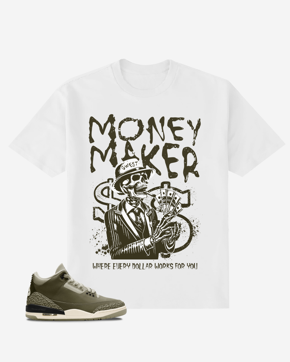 Skull Money Maker Oversized T-Shirt - G West
