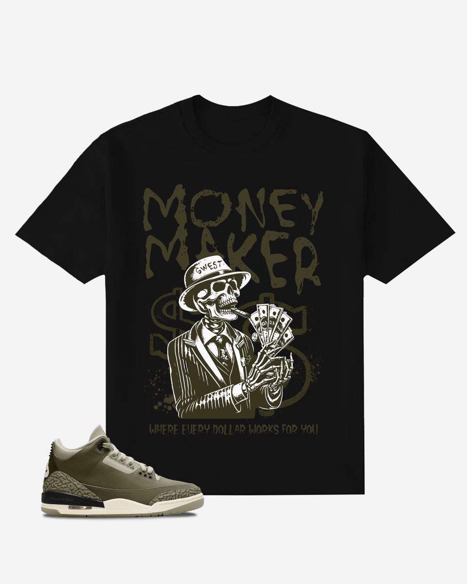 Skull Money Maker Oversized T-Shirt - G West