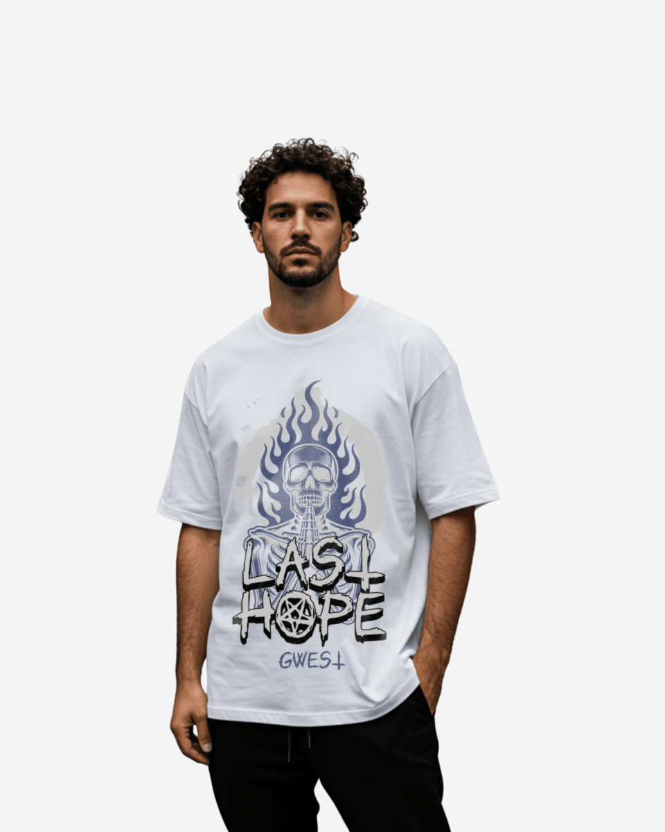 Skull Vintage Last Hope Oversized T-Shirt - G West
