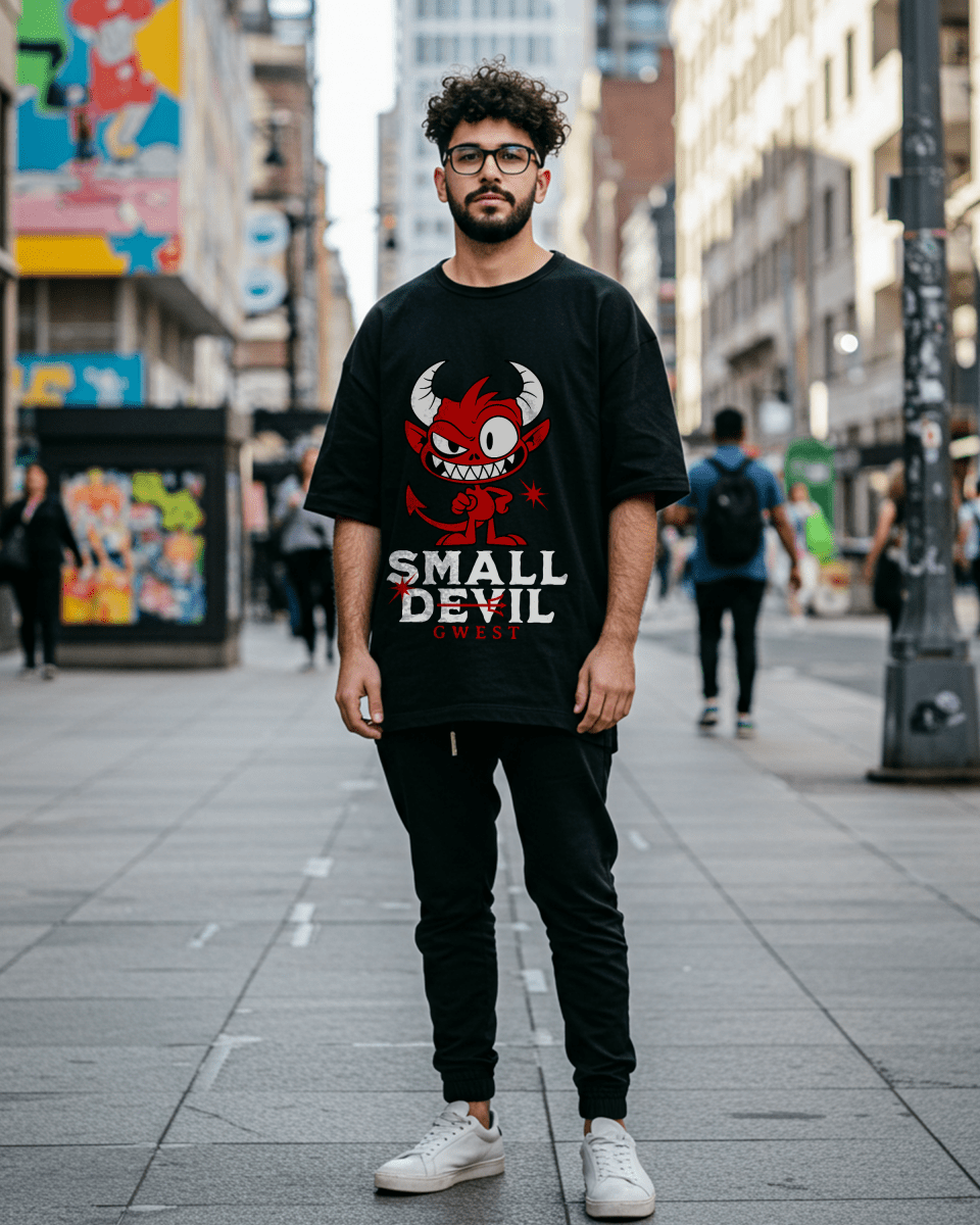 Small Devil Oversized T-Shirt - G West