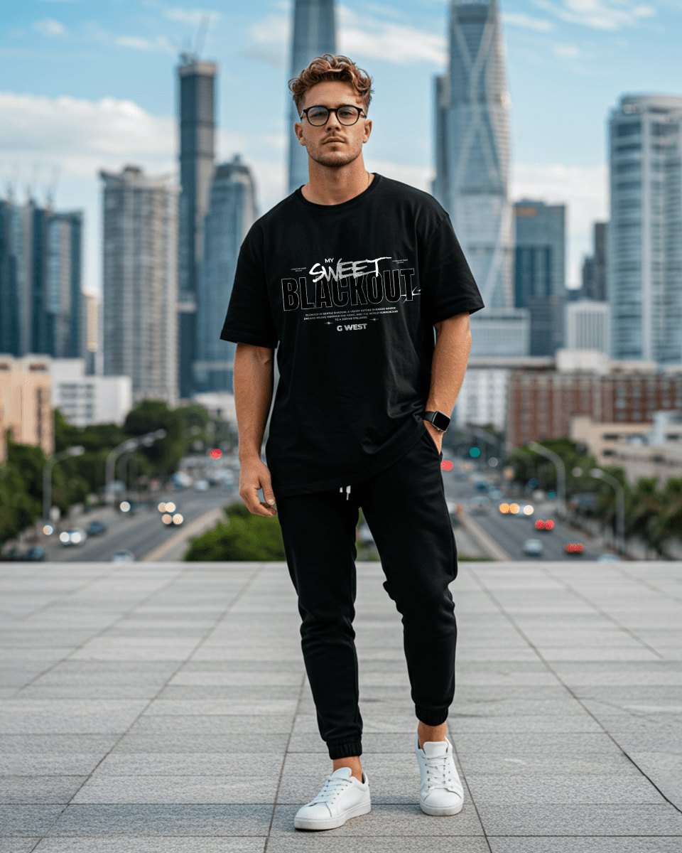 Sweet Blackout Oversized T-Shirt - G West