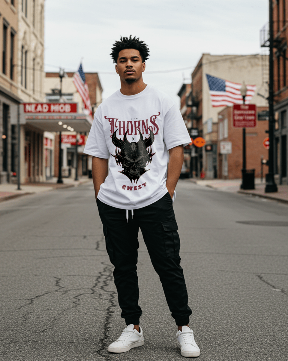 Thorns Gothic Oversized T-Shirt - G West