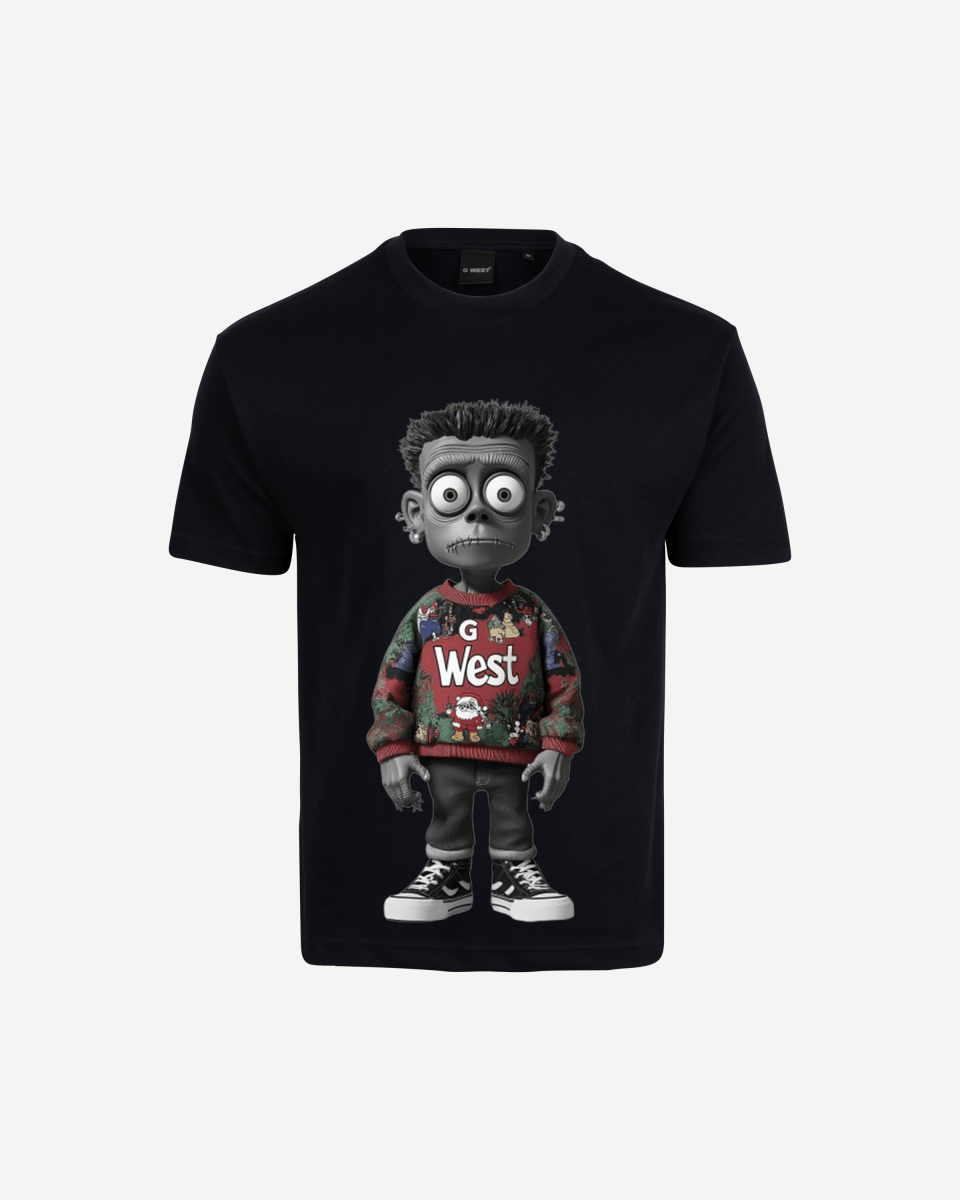 Ugly Xmas Zombie Oversized T Shirt - G West
