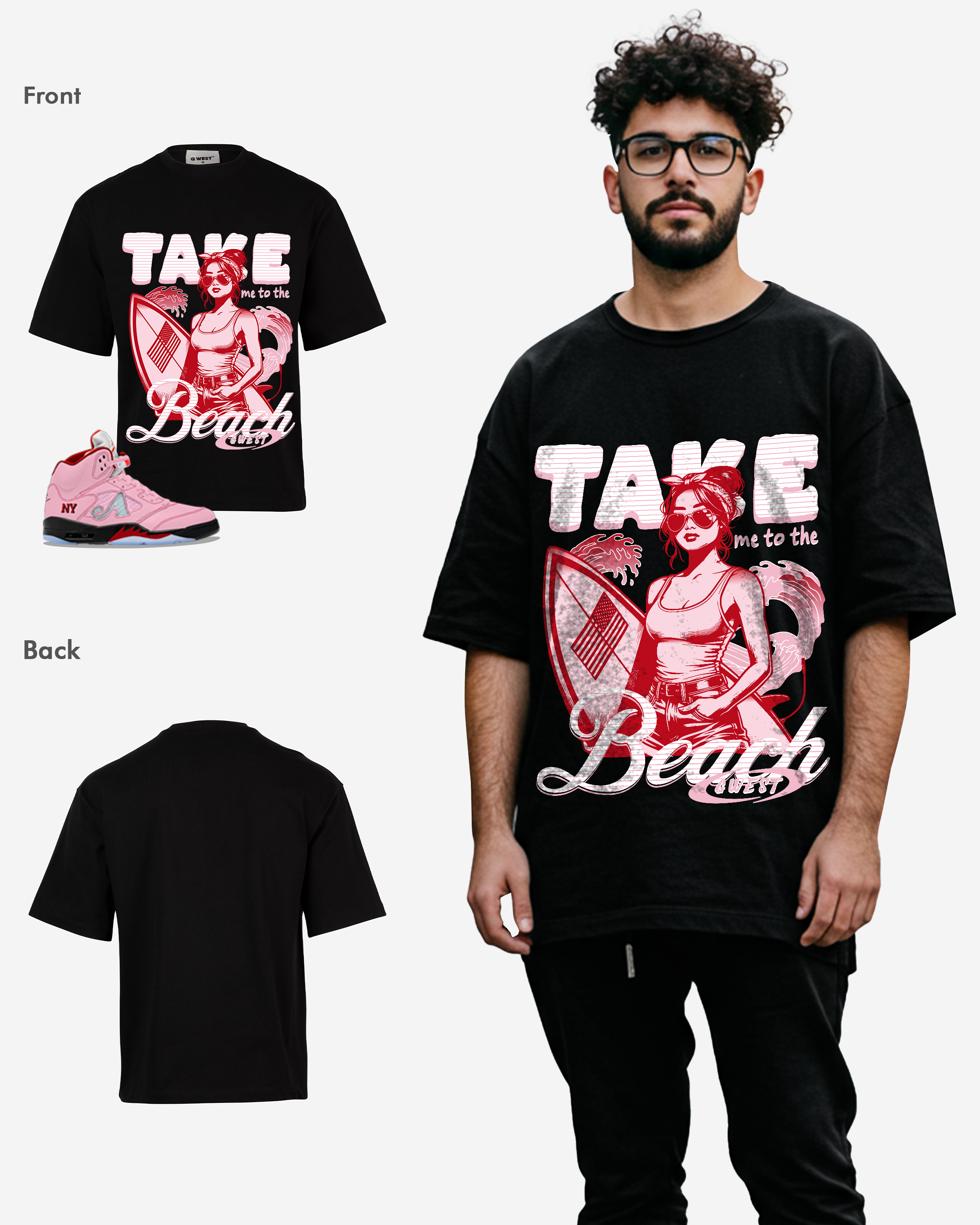 Take Me To The Beach Oversized T-Shirt