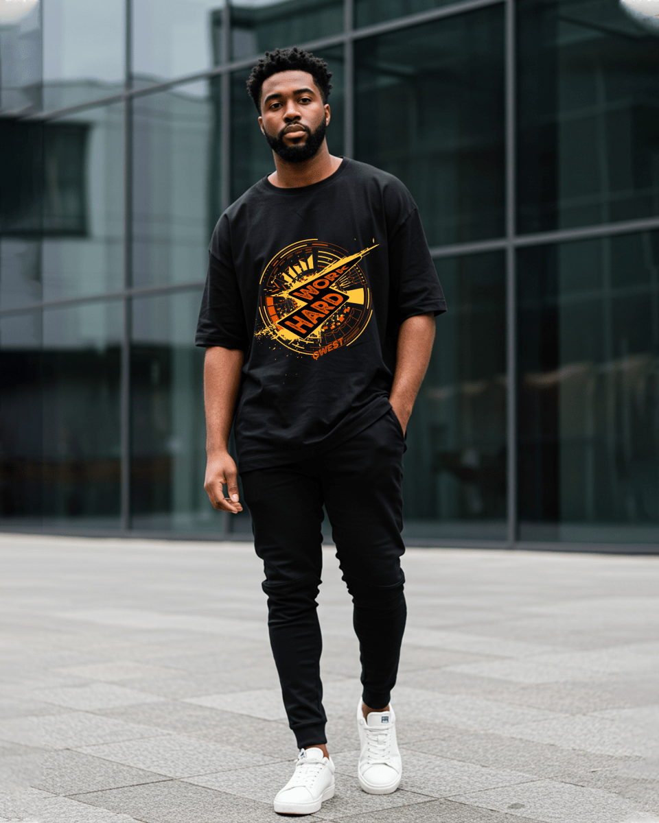 Work Hard Oversized T-Shirt - G West
