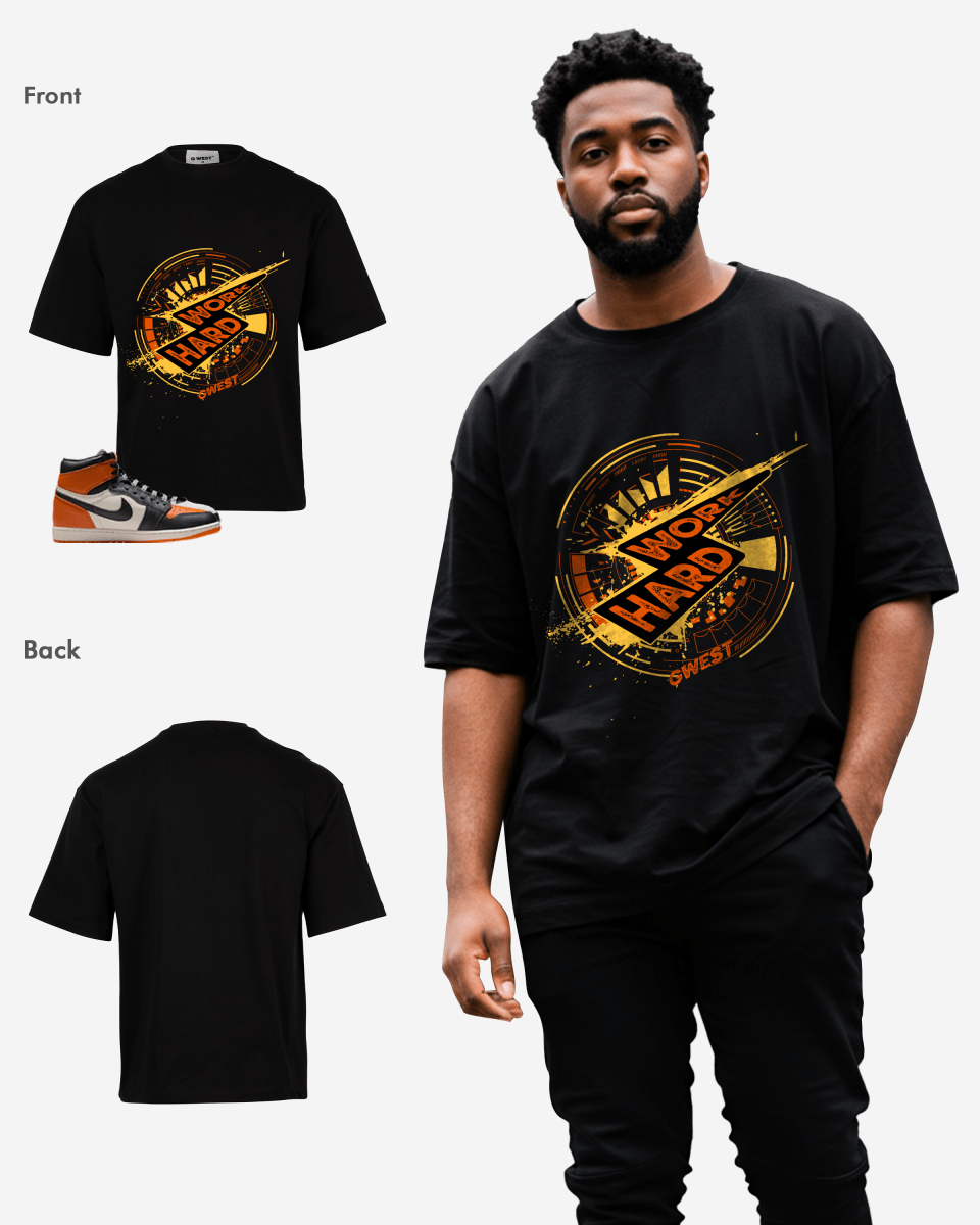 Work Hard Oversized T-Shirt - G West