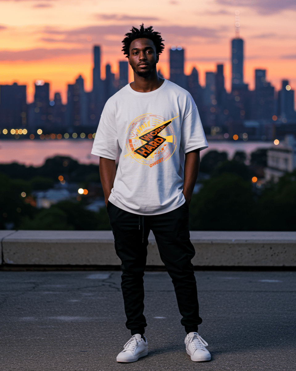 Work Hard Oversized T-Shirt - G West