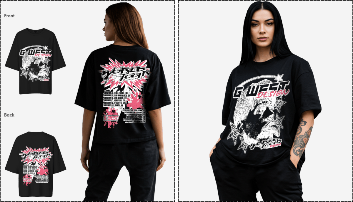 Black T Shirt Womens: Trendy Streetwear Style Guide - G West