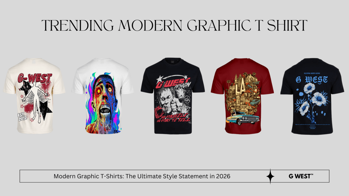 Explore Modern Graphic T Shirt Designs & Trending Art Tees - G West