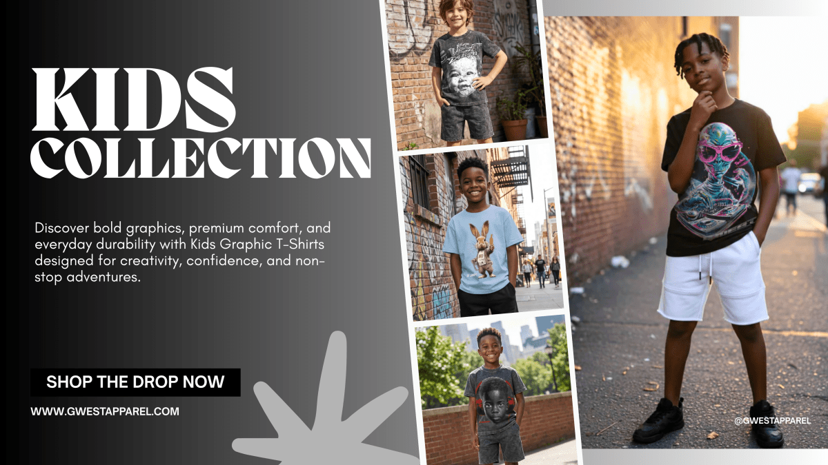 Kids Graphic T-Shirts: Trendy, Comfortable & Fun Styles for Every Young Explorer - G West