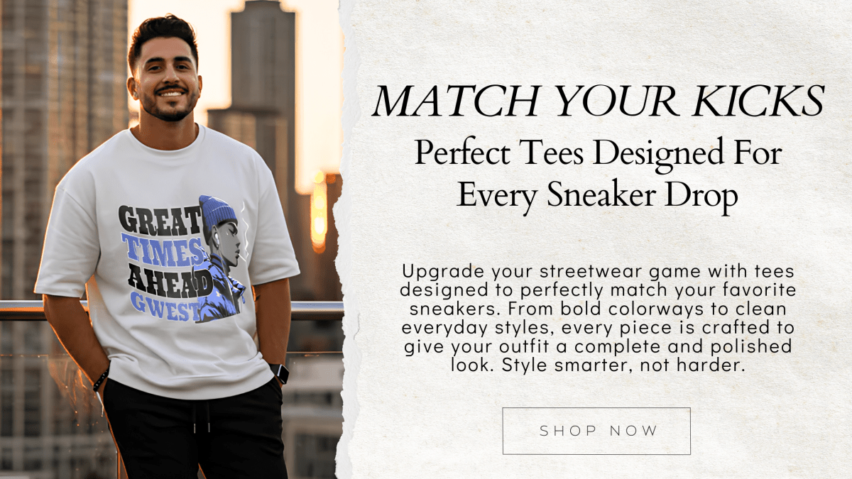 Match Your Kicks: The Ultimate Sneaker Drop Tee Collection by G WEST - G West