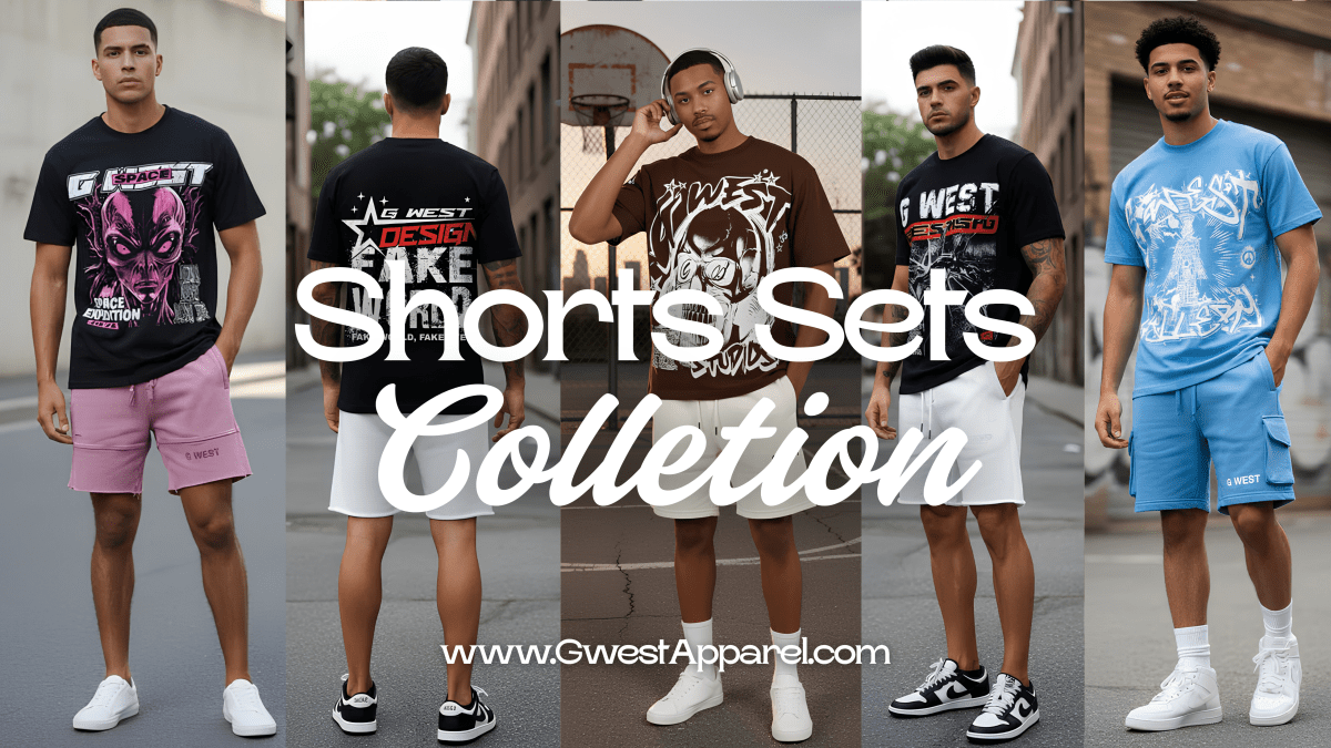 Men's T-Shirts and Shorts Sets | Matching Summer Sets | G WEST - G West