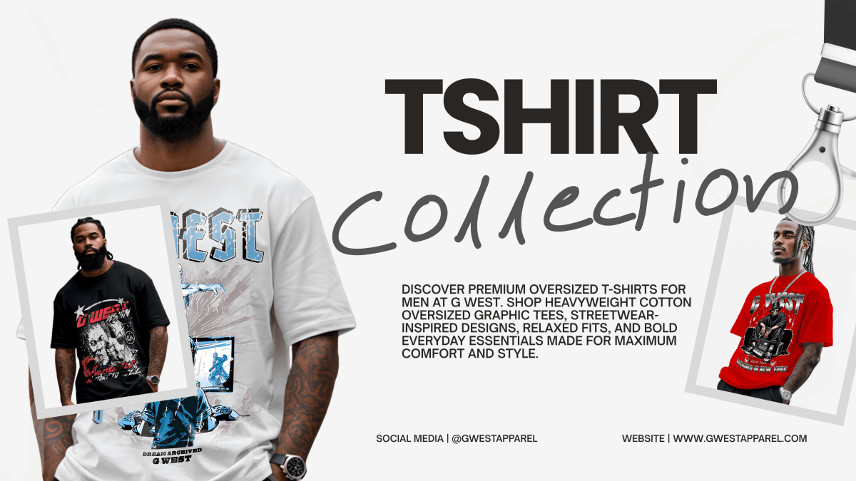 Oversized T-Shirts For Men – Premium Streetwear Oversized Tees | G WEST - G West
