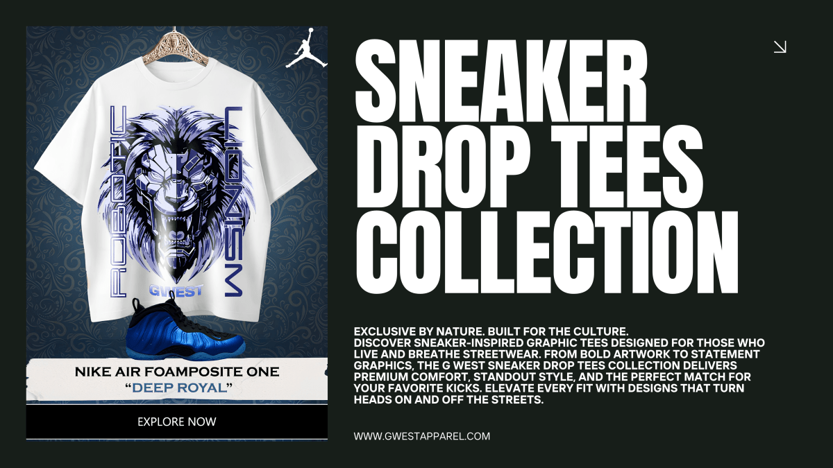 Sneaker Drop Tees Collection | Graphic T-Shirts That Match Your Sneakers – G WEST Apparel - G West