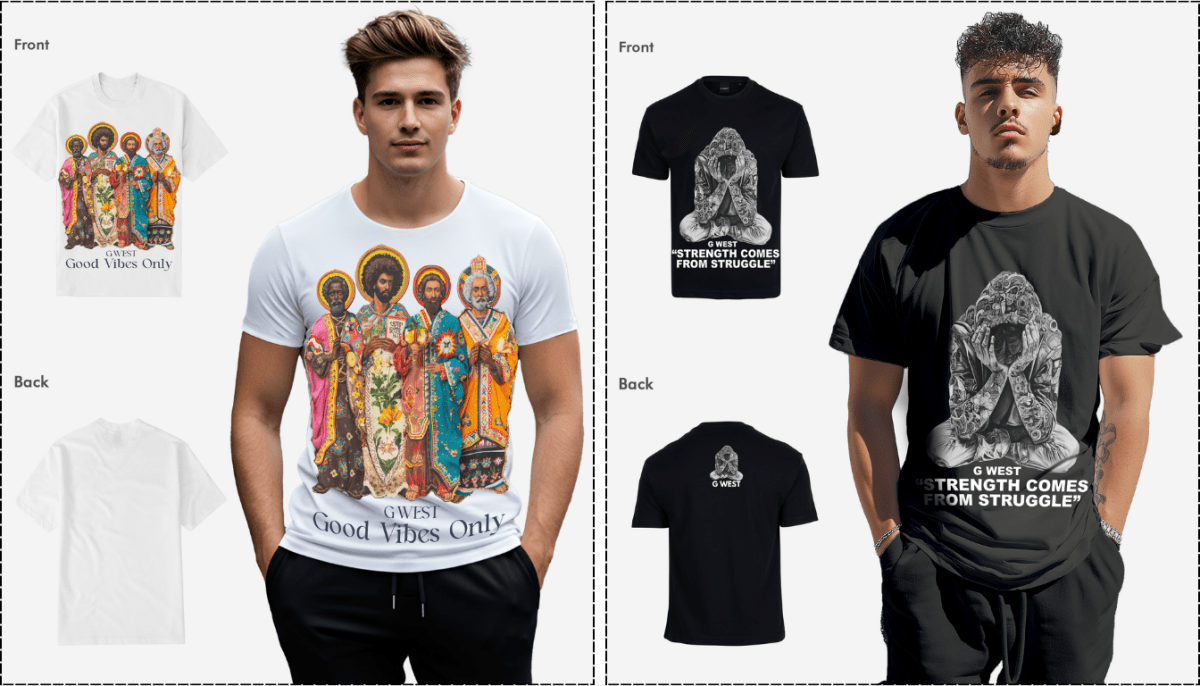 Unique T Shirt Designs: Cool Graphics & Art for Street Style - G West