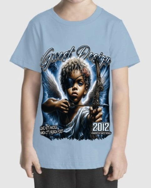 G West Broken Angel Kids T-Shirt