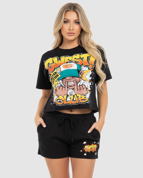 G West Rhinestone Savage Street Club Women's Set