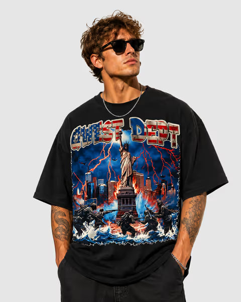 G WEST LIBERTY STORM MEMORIAL DAY OVERSIZED T-SHIRT