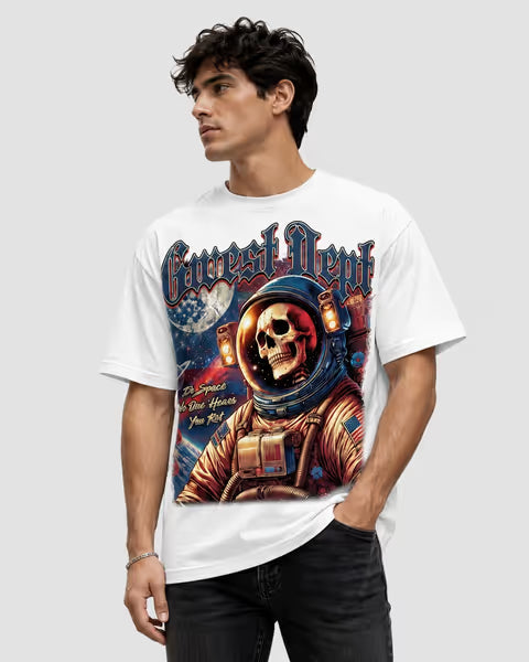 G WEST RHINESTONE ASTRO GHOST MEMORIAL DAY T-SHIRT