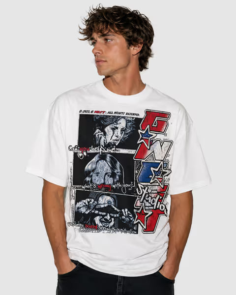 G WEST RHINESTONE CAN YOU HELP ME MEMORIAL DAY T-SHIRT