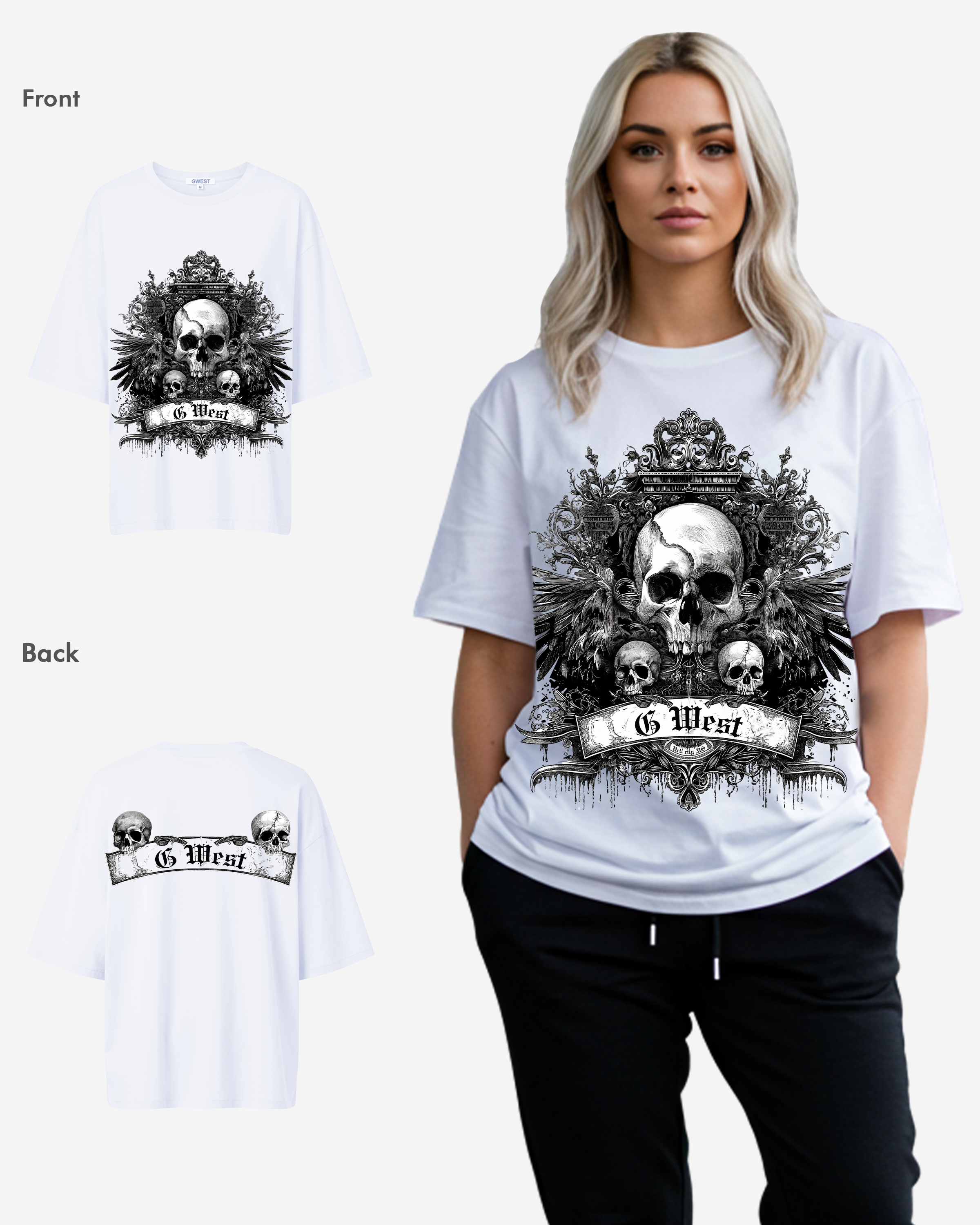 G West Hell City Oversized Tee - WOMEN - G West