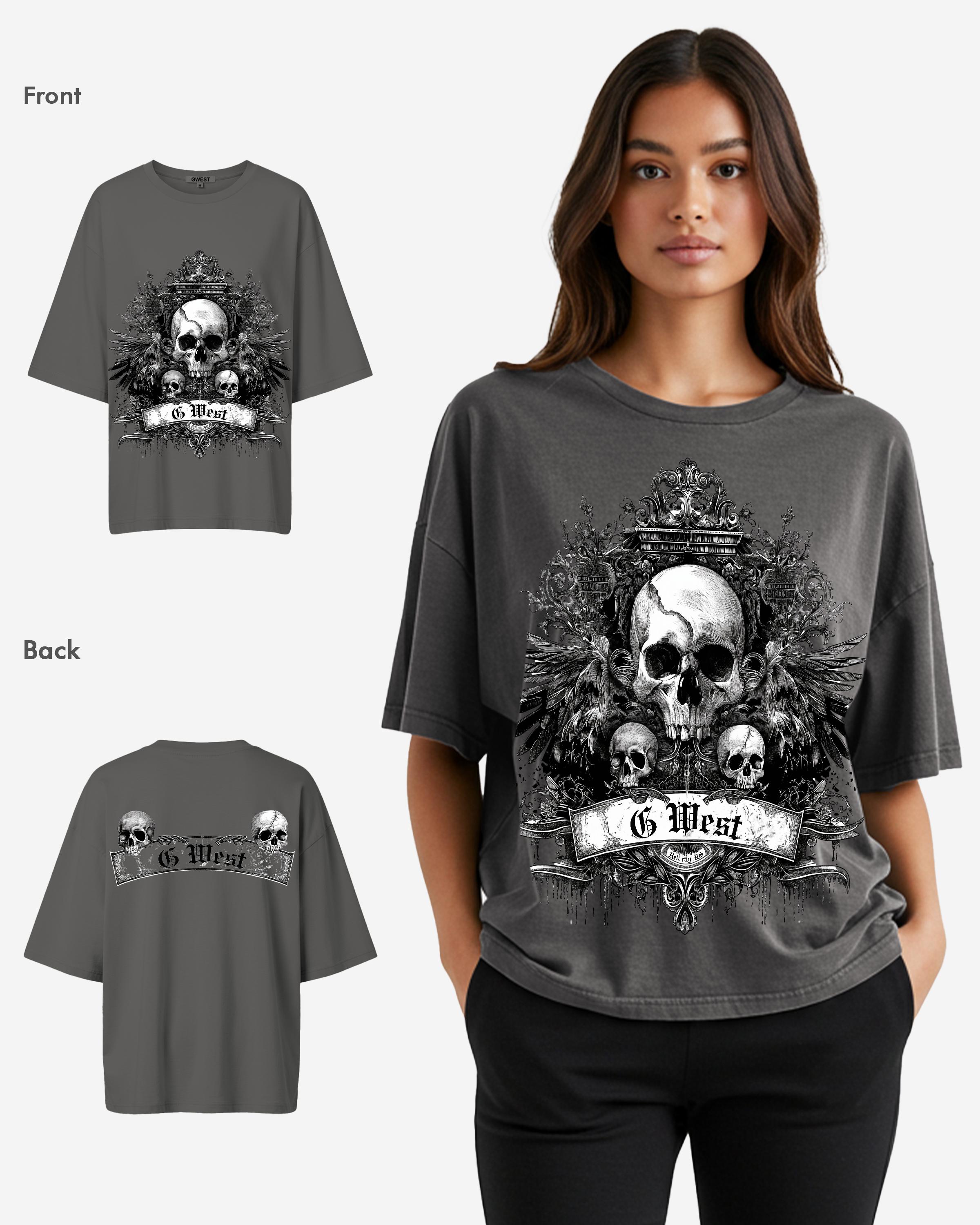 G West Hell City Oversized Tee - WOMEN - G West