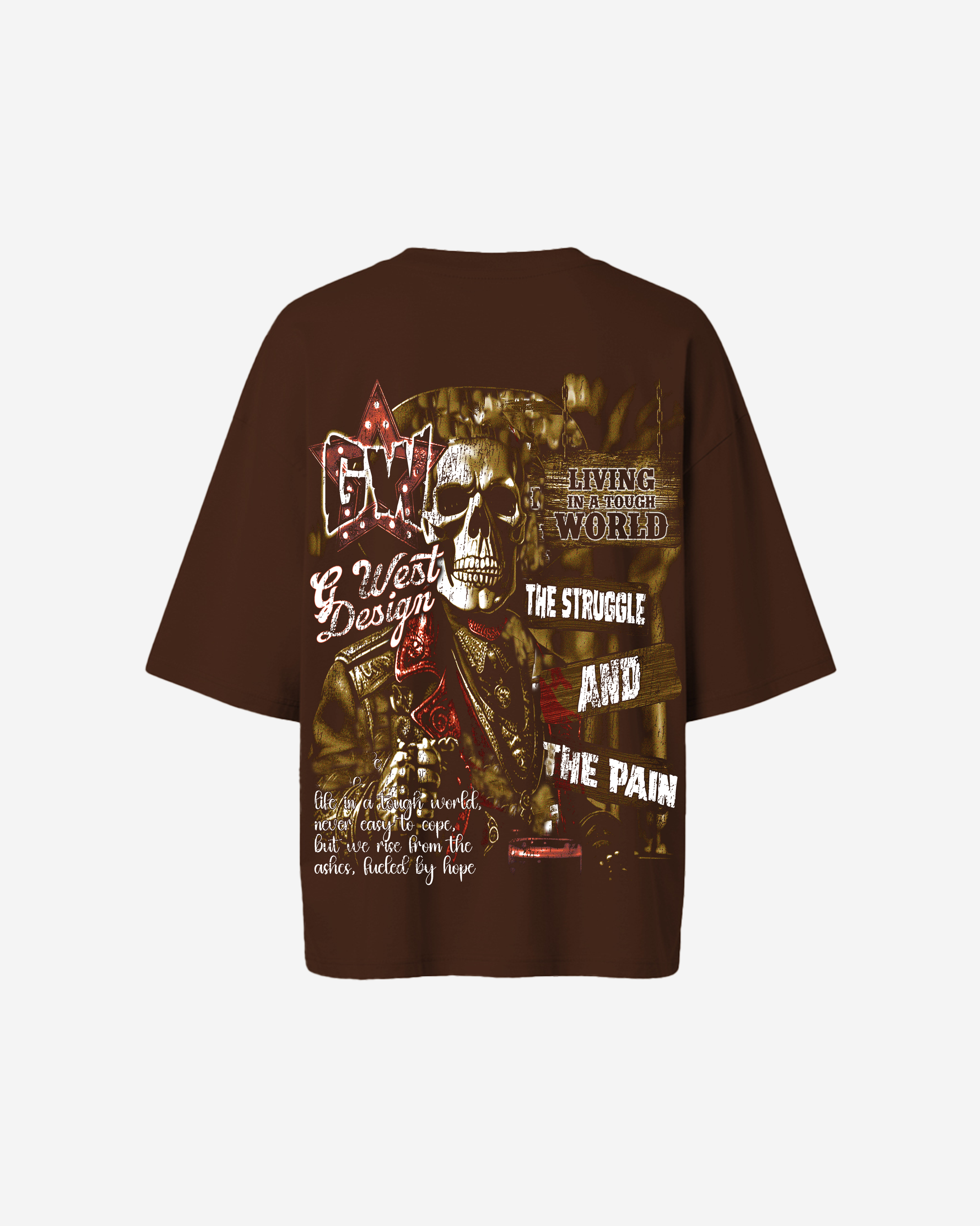G West Being Enlightened Acid Wash Premium Oversized Tee - WOMEN - G West
