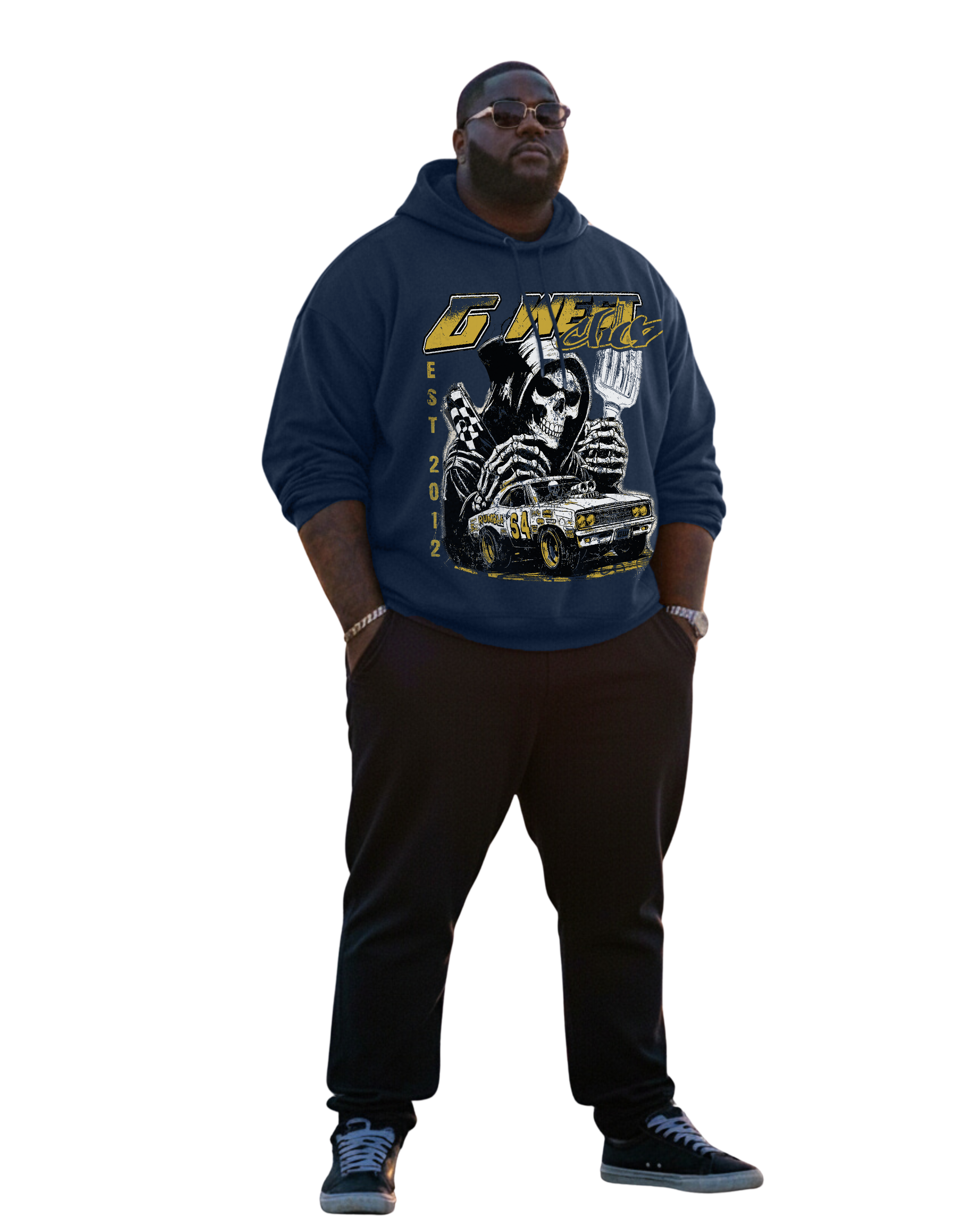 G West Death Drift Big And Tall Hoodie - G West